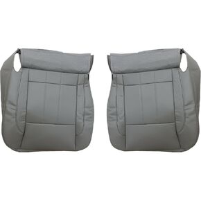 NLQR Driver & Passenger Side Bottom Replacement Seat Covers Microfiber Leather Compatible with Dodge Ram 1500 2500 3500 4500 2006 2007 2008 2009