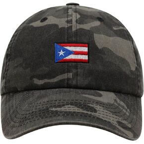 JPAK Flag of Puerto Rico Premium Dad Hat Embroidered Cotton Baseball Cap PR