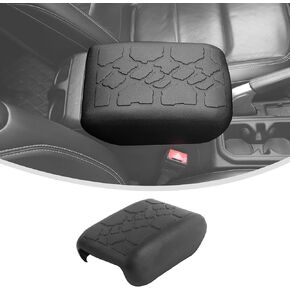 Linskip Center Console Armrest Cover Compatible with 2018-2025 Jeep Wrangler JL JLU 4XE & Gladiator JT Accessories, Soft Arm Rest Pad, Scratch Resistance Armrest Cover