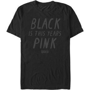 wicked Men's Black is This Years Pink Short Sleeve Crew Tee