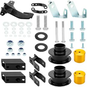 TadaMark Rear 2.5in Leveling Lift Kit with Track Bar Relocation Bracket Fit for Ford for F250 for F350 for F450 Super Duty 2011-2022 4WD 2.5 inch Level Kit Strut Spacers For Trucks