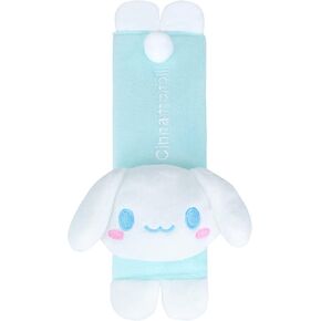 Roffatide Anime Cinnamoroll Car Seatbelt 2 PCS Shoulder Pad Plush Seat Belt Cover Protector Compatible with All Cars