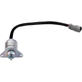 Fuel Shutoff Solenoid Stop Shutdown Solenoid 41-9100 42-100 41-6383 Compatible with Thermo King KD MD RD SL, Compatible with Yanmar 366 374 388 395 482 486 Engine
