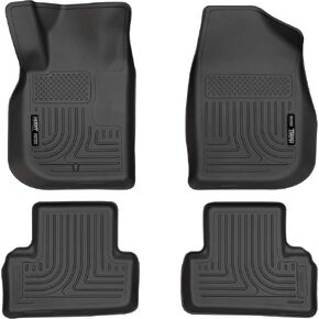 Husky Liners Weatherbeater Floor Mats | Fits 2005-2010 Chevrolet Cobalt; 2007-2009 Pontiac G5 | Front & 2nd Row, 4-pc Black - 98101