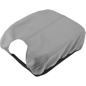 Car Center Console Armrest Cover 30.8x20.7cm Center Console Protect Cover for Honda Accord 2008-2012 Faux Leather Gray