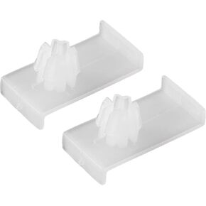 2 Pcs Window Door Glass Channel Retainer Clip, 1.38"x0.71"x0.47" Glass Regulator Holder Sash Clip Universal for Car Truck Van Durable Plastic White