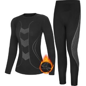 Thermal Underwear for Women Sets - Ultra-Soft Fleece Lined Long Johns Cold Weather Winter Base Layer Tops & Bottoms