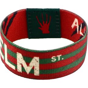 Always Follow Your Dreams Freddy Krueger Nightmare Horror Film Movie Classic 7.1" Reversible Stretch Wristband Wrist Band Bracelet Elastic Strap