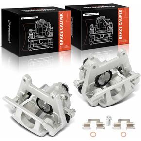 A-Premium Disc Brake Calipers Assembly with Bracket Compatible with Audi A4 2005-2009, A4 Quattro 2005-2009, 1.8L 2.0L 3.0L 3.2L - Rear Driver and Passenger Side, 2-PC Set