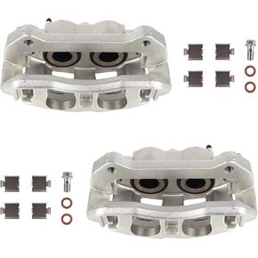 Autoround 18B5405 18B5404 Front Disc Brake Caliper Assembly with Bracket Compatible with Ford F-150 2012-2016/ Lobo 2011-2013, Both Driver Passenger Side