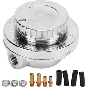 Universal Fuel Pressure Regulator Kit, Fuel Pressure Regulator Kit Adjustable Universal Fuel Pressure Regulator for Carburetor Engine