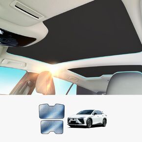 Foldable Roof Sunshade Compatible for Lexus RZ300E RZ450E 2023-Present EB10 Accessories Upgraded Heat Reflective Car Interior Window Sunroof Sun Shade (Black)