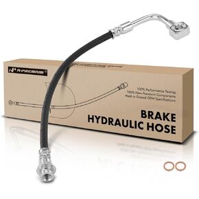 A-Premium Front Passenger Brake Hydraulic Hose Compatible with Chevy Models - Corvette 1994 1995 1996 5.7L - Replace# 17999662