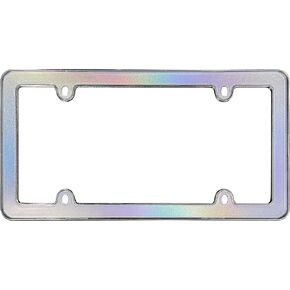 Cruiser Accessories License Plate Frame - Shimmer, Iridescent/Chrome