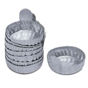 Cole-Parmer 70 mm Aluminum Crimpled-Walled Weighing Dishes with Tab, 80 ml, 1000/Cs