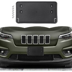 RT-TCZ License Plate Holder Front License Plate Frame Mount Bracket Accessories for Jeep Cherokee 2019-2024
