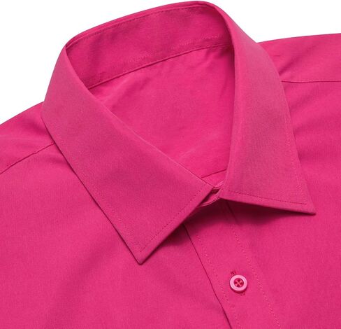 Dubulle Solid Mens Dress Shirt Satin Long Sleeve Business Casual Button Down Shirt with Pocket for Men in Kuwait