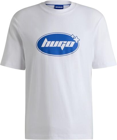 HUGO Men's Oval Logo Cotton T-Shirt in Saudi Arabia