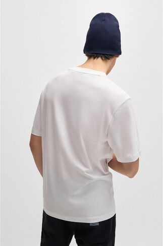 HUGO Men's Oval Logo Cotton T-Shirt in Saudi Arabia