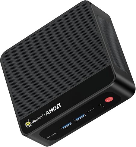 Beelink SER6 Mini PC, AMD Ryzen 9 6900HX(Up to 4.9GHz) 8C/16T, Mini Desktop Computer 16GB DDR5 RAM 500GB M.2 NVMe SSD, Small Gaming PC 4K@144Hz Triple Display/BT5.2/WiFi6/Office/Home/HTPC/W11 Pro in Kuwait