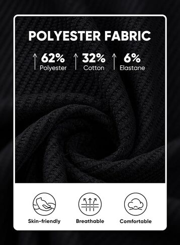 JMIERR Mens Waffle Cotton T Shirt V-Neck Henley Shirt Short Sleeve Work Casual Tee Shirts in Saudi Arabia