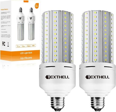 لمبة إضاءة LED 500 وات تعادل 7500 لومن لمبة إضاءة الذرة، 2 حزمة 5000K ضوء النهار الأبيض E26 LED لمبات لإضاءة منطقة كبيرة تطبيق واسع للمستودع in Saudi Arabia