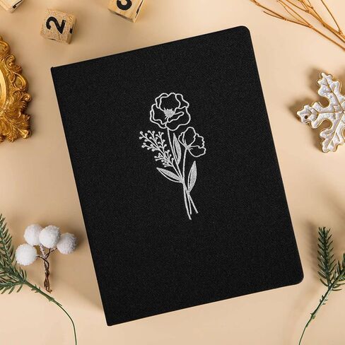 Lanpn Photo Album 4x6 100 Pictures 2 Packs, Small Mini Capacity Linen Photo Book Sets, Each Pack Holds 100 Top Loader Vertical Only Picture for Kids Boy Girls Black in Saudi Arabia