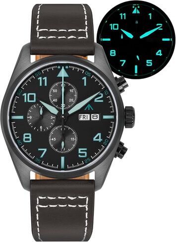 TACTICAL FROG Militado ML04 39mm Chronograph Quartz Mens Watches 0S00 Movement Sapphire Crystal Luminous Watch, 100M Waterproof in Saudi Arabia
