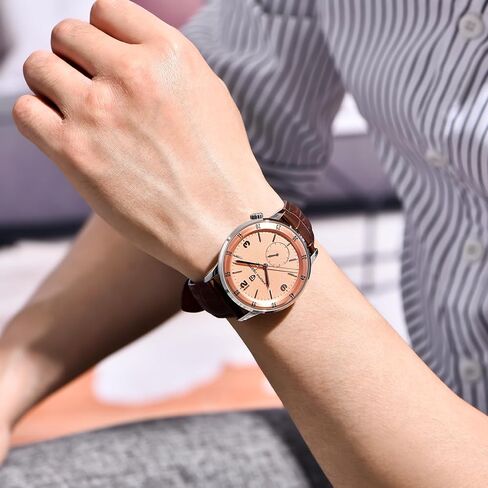 Pagani Design Men's Automatic Watch 42MM Large Dial Mechanical Movement Stainless Steel Bezel Sapphire Glass Lens 100M Waterproof Simple Easy to Read Casual Business Leather Strap in Kuwait