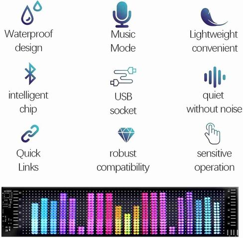 Colorful Eye Lamp Soft Screen for Car Windows, Truck, Cars, Shops, Streets (4.7 * 23.4 in) in Saudi Arabia