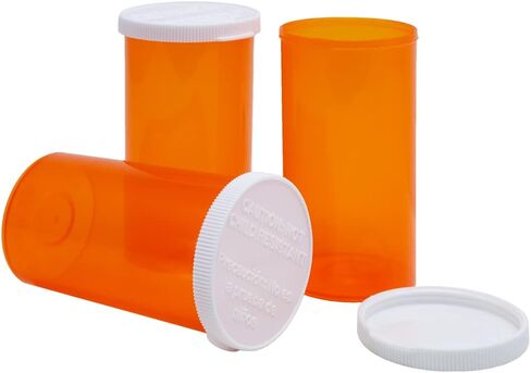 EZY DOSE Pill, Medicine, Vitamin Container & Vial | 30 Dram Storage | Child-Resistant Cap | Case of 140,30445 in Saudi Arabia
