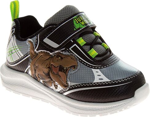 Jurassic World Sneakers with Easy Strap - Dinosaur T-Rex Shoes Laceless Closure Lightweight Jurassic Park Sneaker (Toddler - Little Kid) in Kuwait