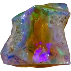 Dazzlegems Ultra Fire Opal Rough Gemstone, Raw Crystals Gemstone, Ethiopian Opal Rock, Jewelry Making Supplies, Chakra Healing, Energy Stone, Reiki, Meditation, Art-Crafts-Diy Stone,04.30Cts,