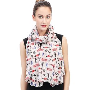 Lina & Lily UK London City Souvenir Women's Large Scarf Shawl Wrap