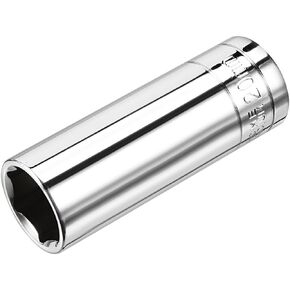 uxcell 1/2 Inch Drive 20mm 6-Point Deep Socket, Metric, Cr-V (Polishing)