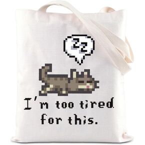 ENSIANTH Valley Game Inspired Gift Video Game Lover Gift Sleeping Cat Gift Country Adventure Gaming Shoulder Bag Gamer Gift