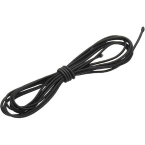 PATIKIL 9/32" x 10' Bungee Shock Cord, 7mm Thick Kayak Stretch String Rope Heavy Elastic Rope Marine Tie-Down Strap for Kayaking Boating Camping, Black