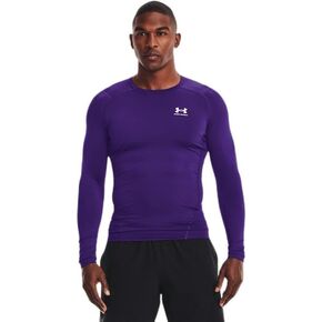 Under Armour HeatGear Armour Mens Long Sleeve 4XLT Purple-White