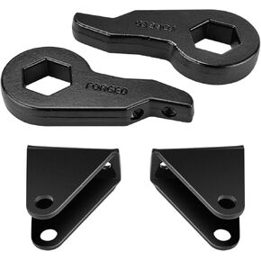 KAX 1"-3" Front Leveling Lift Kits Fit for Silverado 2500 HD,Sierra 2500 HD, Silverado 3500, Silverado 2500,Torsion Bars Key with Shock Extender Brackets Raise the Front 1 inch-3 inch