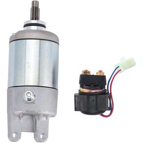 Starter & Relay Solenoid Fit Honda Fourtrax 250 300 Trx300 Trx300Fw 2X4 4X4 1988-2000 OEM SMU0028 18337 31200-HA0-774 SM13213 128000-4400,Silver