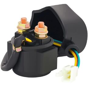 Starter Solenoid Relay for 4-Stroke GY6 Engine 50cc 70cc 90cc 100cc 125cc 150cc 200cc 250cc ATV Dirt Bikes Scooters Go Kart Dne Buggys Quad 4 Wheelers Pit Bike Moped Roketa SSR Taotao Sunl Coolster