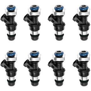 8PCS Fuel Injector 17113553 Compatible with 2003-2007 for Chevy Express 2500 2000-2007 for Chevy Silverado 1500 2001-2005 for Chevy Silverado 3500 2003-2007 for GMC Savana 2500