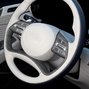 YOUTOOCAR Wood Grain Steering Wheel Cover Trim Compatible with Hyundai Palisade 2024 Accessories