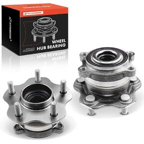 A-Premium 2 x Rear Wheel Bearing and Hub Assembly with 5-Lug Compatible with Nissan Murano 2009-2014, AWD Only
