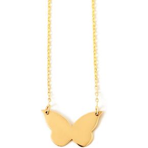 قلادة الفراشة GELIN من الذهب الخالص عيار 14 قيراط | هدية عيد الميلاد للنساء in Kuwait