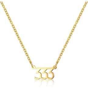 Angel Numbers Necklace - Numerology Necklace- Beautiful Symbol of Guidance, Inspiration, Manifestation and Law of Attraction. Number necklace for women. Waterproof Gold Non Tarnish Jewelry. in Saudi Arabia