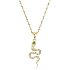 S Snake Necklace Dainty Pendant,Snake Jewelry with Cubic Zirconia,Layered Snake Choker,Punk Animal Necklace Cool Wedding High Jewelry Party Gifts for Women Teen Friends