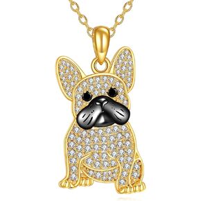 Hancock Dog Necklace Sterling Silver Cute Dog Pendant Jewelry Dog Lover Gifts for Women
