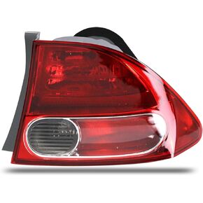 Tail Light Compatible With 2006 2007 2008 Honda Civic 4-Door Sedan/Hybrid Replace:33501SNAA02