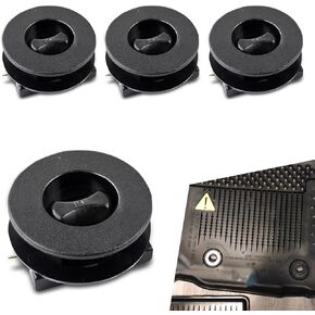 4 PCS Car Carpet Fixing Holder, Plastic Non-Slip Floor Mat Buckle, Double Layer Twist Lock Hook Fastening Accessories, Universal for Most Cars (Black)